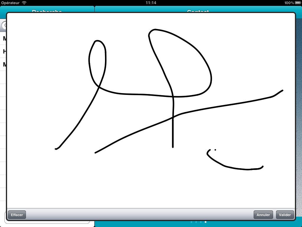 signature électronique ipad
