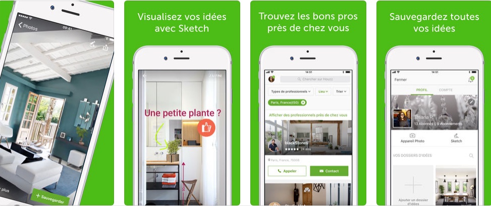 Houzz, l'appli star pour la déco -© App Store / Houzz